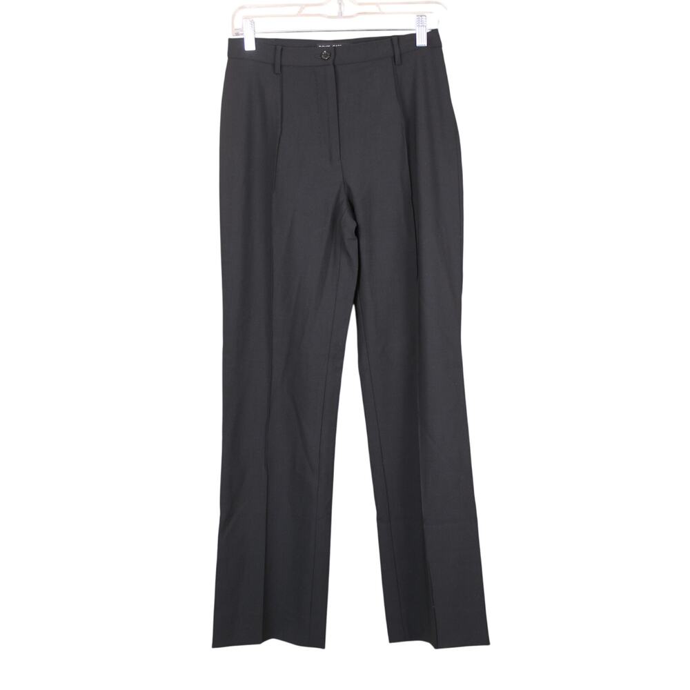 Dolce & Gabbana Quiet Luxury Tailored Corporate Chic Sleek Black Dress Pants 40